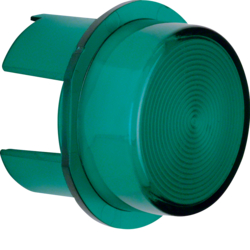 1283 Cover for push-button/pilot lamp E10 Light control,  green,  transparent