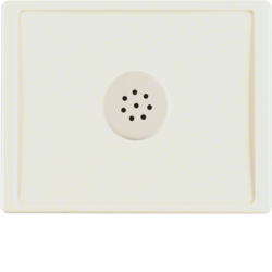 13020002 Centre plate with microphone for interface unit Berker Arsys,  white glossy