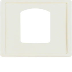 13050002 Centre plate for dropping plug-and-socket connector Berker Arsys,  white glossy