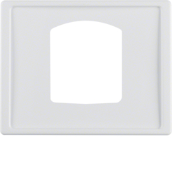 13050069 Centre plate for dropping plug-and-socket connector Berker Arsys,  polar white glossy