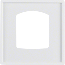 13056089 Centre plate for dropping plug-and-socket connector polar white velvety