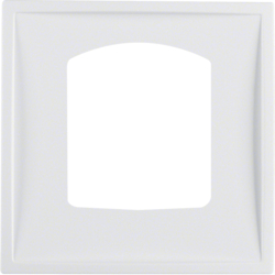 13059919 Centre plate for dropping plug-and-socket connector Berker S.1/B.3/B.7, polar white matt