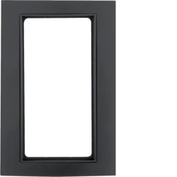 13093005 Frame with large cut-out Berker B.3, Aluminium black/anthracite matt,  aluminium anodised