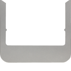 13192104 Design frame,  rounded Stainless steel,  metal matt finish