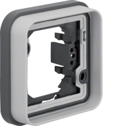 13283505 Frame 1gang for flush-mounted installation with sealing,  Berker W.1, light grey matt