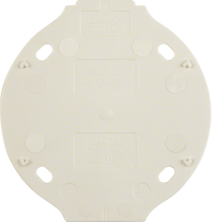 133119 Base plate 1gang,  self-extinguishing Serie 1930, polar white