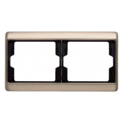 13640001 Frame 2gang horizontal Berker Arsys,  light bronze matt,  aluminium lacquered