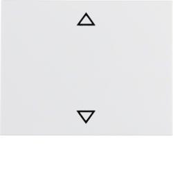 14057109 Rocker with imprinted arrows symbol Berker K.1, polar white glossy