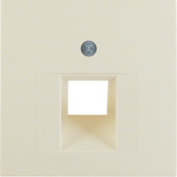 14078982 Centre plate for FCC socket outlet Berker S.1/B.3/B.7, white glossy