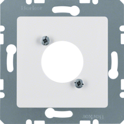 141209 Zentralplatte für XLR Steckverbinder D-Serie Zentralplattensystem,  polarweiß glänzend
