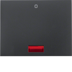 14177106 Wippe mit Aufdruck "0" roter Linse,  Berker K.1, anthrazit matt,  lackiert