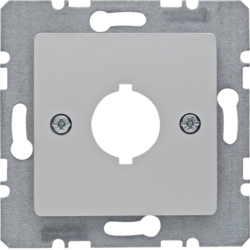 14317003 Central plate with installation opening Ø 18.8 mm Central plate system,  aluminium,  matt,  lacquered