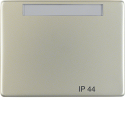 14361004 Wippe mit Aufdruck "IP44" mit Beschriftungsfeld,  Berker Arsys IP44, Edelstahl,  Metall mattiert