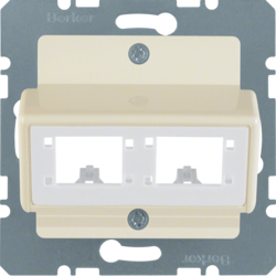147202 Zentralplatte für Reichle&De-Massari Einzelmodule Zentralplattensystem,  weiß glänzend