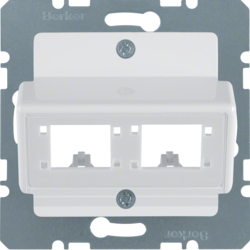 147209 Central plate for Reichle&De-Massari single modules Central plate system,  polar white glossy