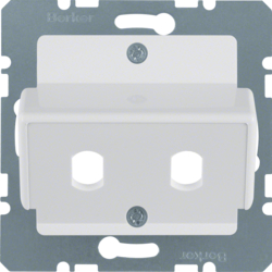 149209 Central plate for fibre-optic couplings Simplex ST Central plate system,  polar white glossy