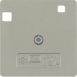 149611 50 x 50 mm centre plate for RCD protection switch System 50 x 50 mm,  light bronze matt,  lacquered