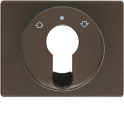 15040011 Centre plate for key push-button for blinds/key switch Berker Arsys,  brown glossy
