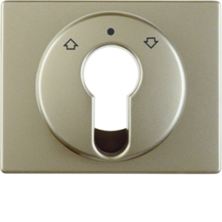 15049021 Centre plate for key push-button for blinds/key switch Berker Arsys,  light bronze matt,  lacquered