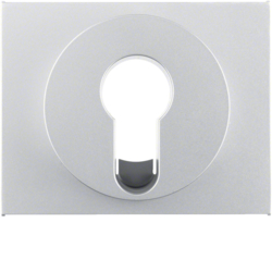 15057003 Centre plate for key switch/key push-button Berker K.5, aluminium,  matt,  lacquered