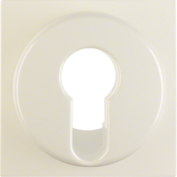 15078982 Centre plate for key switch/key push-button Berker S.1/B.3/B.7, white glossy