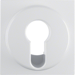 15078989 Centre plate for key switch/key push-button Berker S.1/B.3/B.7, polar white glossy