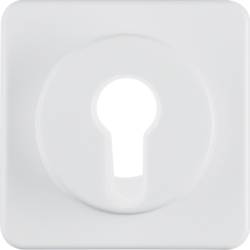 151919 Centre plate for key switch/key push-button Splash-protected flush-mounted IP44, polar white glossy