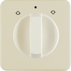 1529 Centre plate with rotary knob for rotary switch for blinds Splash-protected flush-mounted IP44, white glossy