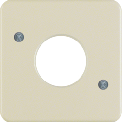 1530 Centre plate for push-button/pilot lamp E10 Splash-protected flush-mounted IP44, white glossy