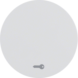 16202059 Rocker with imprinted symbol for door opener Berker R.1/R.3/R.8, polar white glossy