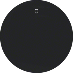 16222045 Wippe mit Aufdruck "0" Berker R.1/R.3/R.8, schwarz glänzend