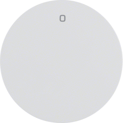 16222089 Rocker with imprint "0" Berker R.1/R.3/R.8, polar white glossy