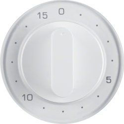16322089 Centre plate for mechanical timer Berker R.1/R.3/R.8, polar white glossy