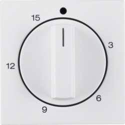16328989 Centre plate for mechanical timer Berker S.1/B.3/B.7, polar white glossy