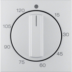 16331404 Centre plate for mechanical timer Berker S.1/B.3/B.7, aluminium,  matt,  lacquered