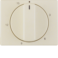 16340002 Centre plate for mechanical timer Berker Arsys,  white glossy