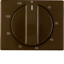 16350001 Centre plate for mechanical timer Berker Arsys,  brown glossy