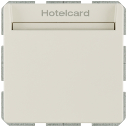 16406092 Relais-Schalter mit Zentralstück für Hotelcard Berker Q.1/Q.3/Q.7/Q.9, weiß samt