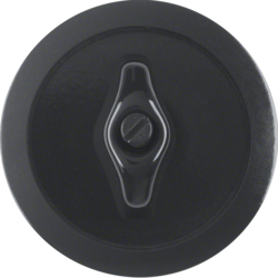 164701 Centre plate with toggle Serie 1930, black glossy