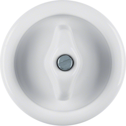 16476900 Centre plate with toggle,  porcelain Serie 1930 Porzellan made by Rosenthal,  polar white glossy