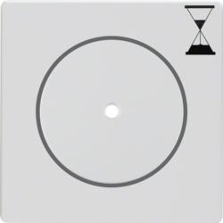 16746089 Zentralstück für Zeitrelais-Einsatz Druckknopf mit klarer Linse,  Berker Q.1/Q.3/Q.7/Q.9, polarweiß samt