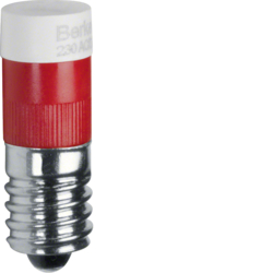 167801 LED lamp E10 Light control,  red