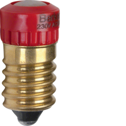 167901 LED lamp E14 Light control,  red
