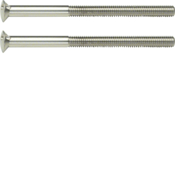 189513 Two-hole screws 2 x M3.5 x 50 mm Berker TS,  stainless steel matt,  brushed nickel