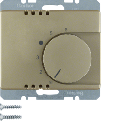 20269011 Thermostat,  change-over contact,  with centre plate Berker Arsys,  light bronze matt,  lacquered