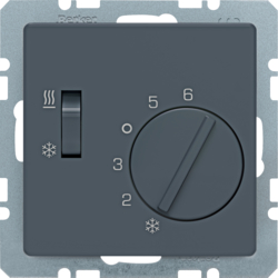 20296086 Thermostat,  change-over heating/cooling switch Berker Q.1/Q.3/Q.7/Q.9