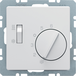 20296089 Thermostat,  change-over heating/cooling switch Berker Q.1/Q.3/Q.7/Q.9