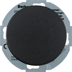 28352045 Nebenstellen-Einsatz für Universal-Drehdimmer mit Softrastung,  Serie R.classic,  schwarz glänzend