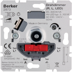 2873 Rotary dimmer (R,  L,  LED) with soft-lock,  others