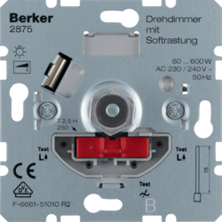 2875 Rotary dimmer 600 W with soft-lock,  Light control,  others